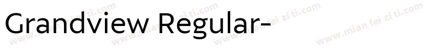 Grandview Regular字体转换